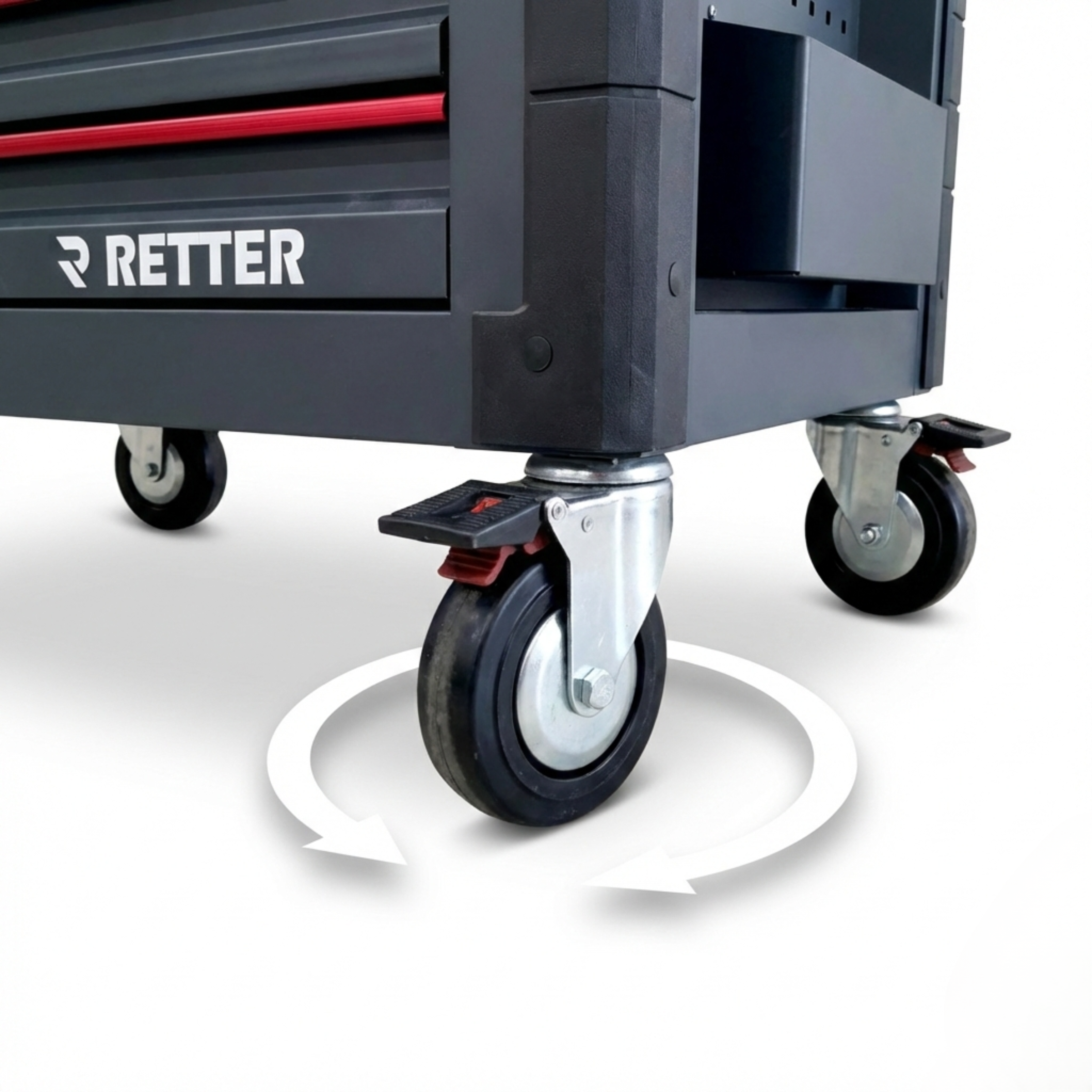 RETTER R12 Lenkrolle mit Feststellbremse für sicheren Stand