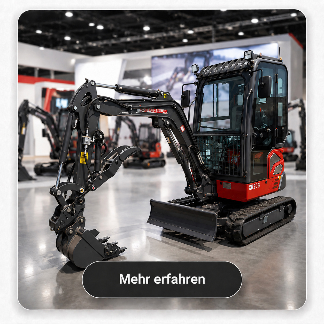 Minibagger für Baustelle und Erdarbeiten