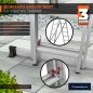 Preview: Schiebe-Teleskopleiter 2 x 11 Stufen – Arbeitshöhe 6,50 m – 150 kg belastbar – HAUSMARKT