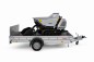 Preview: Anhänger- & Minidumper Bundle Universal N15 1500 kg Tieflader + XN800 Profiline Raupendumper Hochentladung