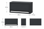 Preview: 1-türiger Oberschrank Modul für Schranksystem RTX5000 - 680 x 281 x 352 mm | RETTER RTX-5000