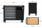 Preview: Mobiler Werkzeugwagen RETTER RS12 inkl. robuster Holz-Arbeitsplatte