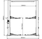 Preview: WARTER Zwei Säulen Hebebühne ProLift 45BF 4.5T mit 3-fach Teleskoparm - barrierefrei