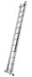 Preview: Schiebe-Teleskopleiter 2 x 11 Stufen – Arbeitshöhe 6,50 m – 150 kg belastbar – HAUSMARKT