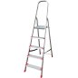 Preview: 5-Stufen-Aluleiter 1490 x 920 x 450 mm - mit Sicherheitsbügel - HAUSMARKT