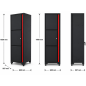 Preview: 1‐türiger Stehschrank Modul für Schranksystem - 600 x 507 x 1956 mm | RETTER - RT01Y8008