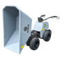 Preview: AGROX Elektro-Allrad-Dumper 500kg, Lithium-Akku und hydraulische Knicklenkung