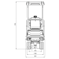 Preview: AGROX Austria Edition X-06 Benzin-Minibagger 640 kg mit Schaufelpaket – kompakter Kettenbagger mit Loncin G300FA Motor, Schutzdach