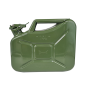 Preview: Kraftstoffkanister 10L Metall – Benzinkanister Olivgrün RAL 6003 robust und Auslaufsicher - UN zertifiziert