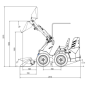 Preview: Kompaktlader L480S hydraulisch 19 PS wassergekühlt - Diesel 2 Zylinder Hoflader inkl. Schaufel AGROX