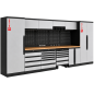Preview: RETTER Werkstatt Set RT-2000 - 30 Teile mit Massivholzplatte und Lochwand 4365 x 560 x 2040 mm - Werkstatteinrichtung RT-P30H436