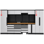 Preview: RETTER Werkstatt Set RT-2000 - 30 Teile mit Massivholzplatte und Lochwand 4365 x 560 x 2040 mm - Werkstatteinrichtung RT-P30H436