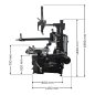 Preview: Montiermaschine RT-706D Pro mit Booster System, 2 Geschwindigkeiten und Felgenspannung bis 28 Zoll inkl. Luftbooster | RETTER