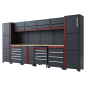 Preview: RETTER RTX-1000 Werkstatt Set 16 Teile Deluxe Edition Schranksystem mit MDF-Massiv-Platte