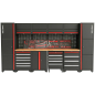 Preview: RETTER RTX-1000 Werkstatt Set 16 Teile Deluxe Edition Schranksystem mit MDF-Massiv-Platte