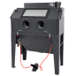Preview: RETTER Sandstrahlkabine 420 Liter mit Absaugung, Fußpedal und LED-Beleuchtung - SBC420