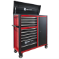 Preview: RETTER Werkstattwagen 10 Schubladen + Seitenschrank - Rollwagen 1200 mm mit Interlock System R3410XXL