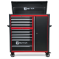 Preview: RETTER Werkstattwagen 10 Schubladen + Seitenschrank - Rollwagen 1200 mm mit Interlock System R3410XXL
