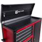 Preview: RETTER Werkstattwagen 10 Schubladen + Seitenschrank - Rollwagen 1200 mm mit Interlock System R3410XXL