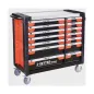 Preview: RETTER RS3 Werkstattwagen Werkzeugwagen 1020 x 460 x 1020 mm 14 Schubladen – Produktansicht auf weißem Hintergrund