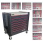 Preview: Mobiler Werkzeugwagen R13 - 8 Schubladen | Premiumqualität RETTER - Chrom-Vanadium-Werkzeugset