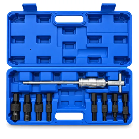 RETTER 9-teiliges Innenlager-Abziehset 8–32 mm mit Gleithammer im Koffer
