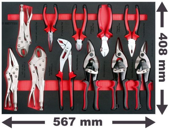 Werkstatteinrichtung - Werkzeugschrank - Lochwand - Hängeschrank - Schubladen