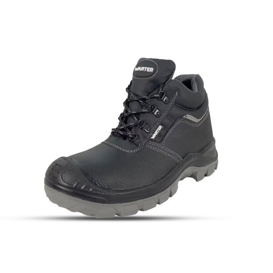 WARTER HIGHSAFE Sicherheitsschuhe S3 – Knöchelhoch, Leder, Wasserdicht, Rutschfest SRC, ESD – EN ISO 20345