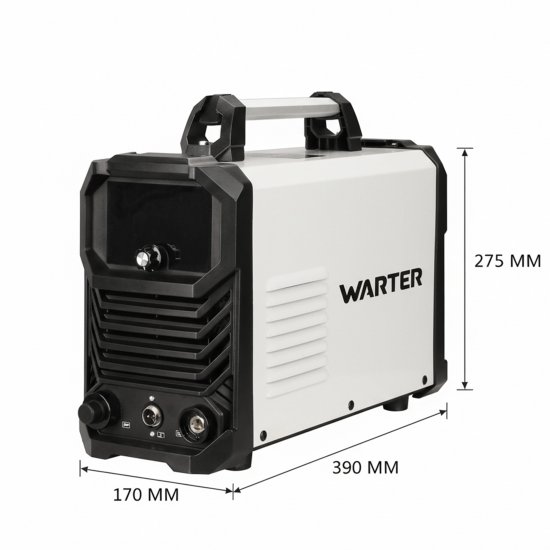 WARTER CUT-50 PRO Plasmaschneider – 50A IGBT Plasmaschneidgerät mit HF Pilotzündung und Zubehörset