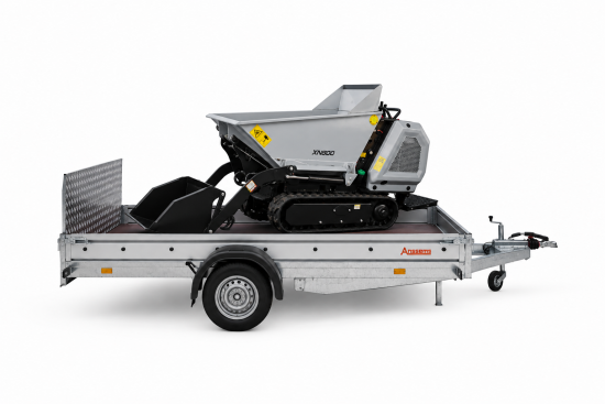 Anhänger- & Minidumper Bundle Universal N15 1500 kg Tieflader + XN800 Profiline Raupendumper Hochentladung