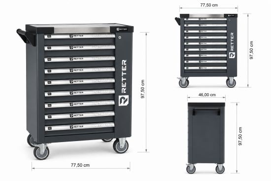 Preview: RETTER R11 Werkstattwagen mit Werkzeugwagen