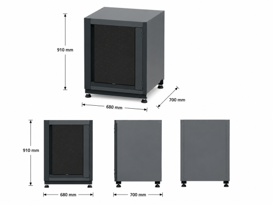 Preview: Kühlschrank-Unterschrank RTX5000 – 680 × 700 × 910 mm | RETTER RTX-5000