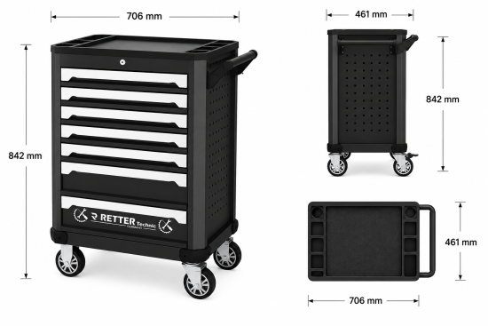 RETTER R3 Werkzeugwagen / Black Panter Edition