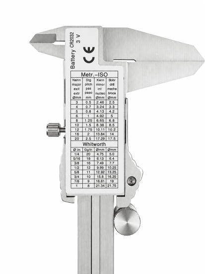 Digital-Messschieber 150 mm aus Edelstahl Präzision auf 0,01 mm
