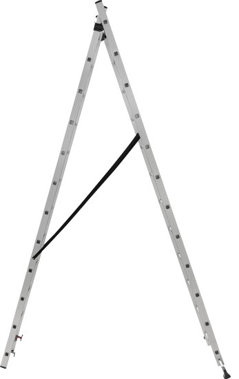 Schiebe-Teleskopleiter 2 x 11 Stufen – Arbeitshöhe 6,50 m – 150 kg belastbar – HAUSMARKT