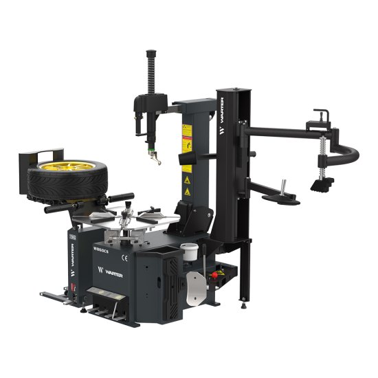 W860CS - WARTER PROFI Reifenmontiermaschine Kippsäule mit Doppel Hilfsarm 2 Stufig mit Reifenheber
