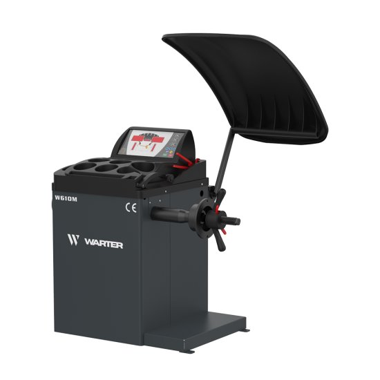 WARTER Reifenmontiermaschine 380V W860CS mit Reifenheber JWL70 & Wuchtmaschine W610M | Reifenservice SET