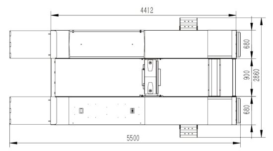 Preview: RETTER L67S Auffahrscherenhebebühne 4.0 t - Überflur, Scherenhebebühne mit Achs Freiheber, Profi Scherenhebebühne mit integriertem Achsfreiheber 4T