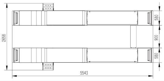 Preview: RETTER L69S Scherenhebebühne für Achsvermessung inkl. Gelenkspieltester (mit Beleuchtung) - 5500 KG ÜBERFLUR