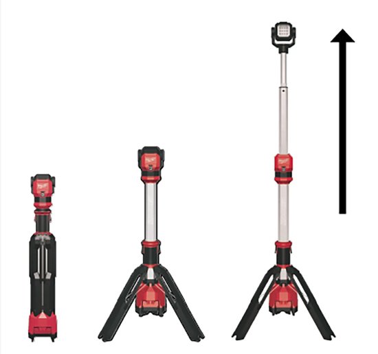 Akku-Baustrahler 12V - Standlicht LED mit 1400 Lumen| Milwaukee - M12 SAL-0