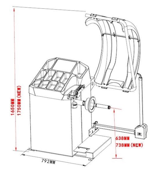 Reifenwuchtmaschine auto. Messvorgang RT-825A | RETTER