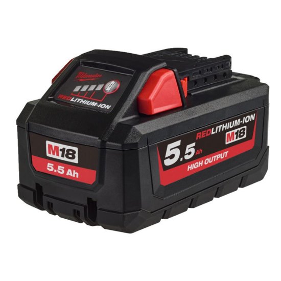 Milwaukee M18 HB5.5 Akku 18 Volt 5.5 Ah Li-ion