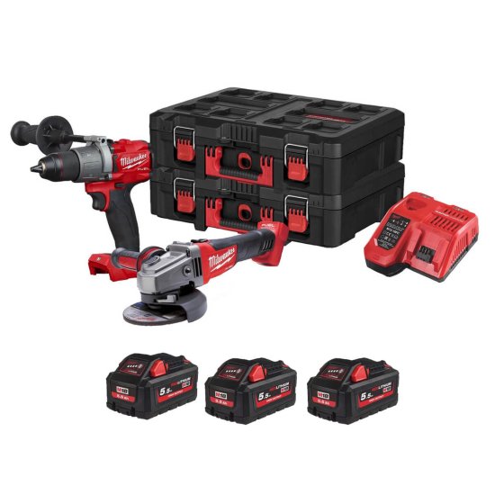 Milwaukee M18 FPP2D2-553P Set