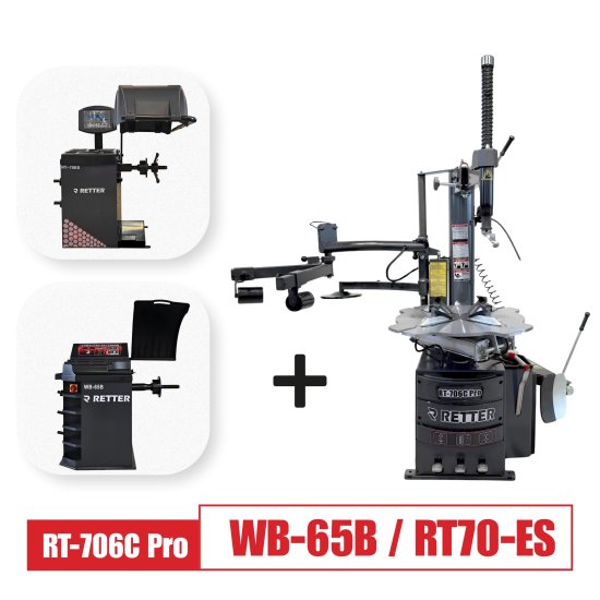 RETTER Profi Reifenmontiermaschine 380V RT-706C Pro mit Booster System und Hilfsarm