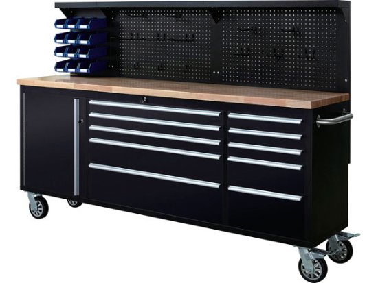 Werkbank RTY0109 - 180 Kg mit 10 Schubladen