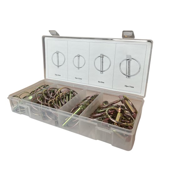RETTER Splintbolzen-Sortiment mit Sicherungsringen – 50-teilig | RTZ5244