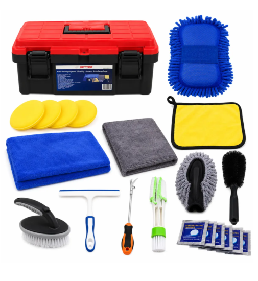 12V Akku-Poliermaschine 75mm | 2-Gang-Getriebe | RETTER Cordless Polisher ATA-P01B2117 Rotationspolierer inkl. Polierpads und Zubehör