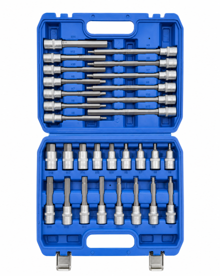 Sechskant Bit-Einsatz-Satz | 30- tlg. | 12,5 mm (1/2") | CV-Stahl RETTER RTD1154