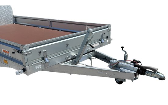 Universal Anhänger - Einachs Tieflader 1500kg zum Transport von Maschinen, Quads oder Schneescootern