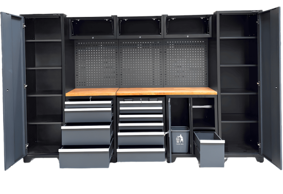 Preview: Werkstatteinrichtung SET 11 Teile - RETTER Schranksystem RTX1100 | 3240 x 500 x 2040 mm